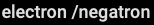 electron/negatron
